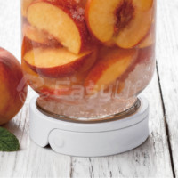 Pot Mason en verre de qualité supérieure, classique, de qualité alimentaire, à large ouverture, étanche, hermétique, avec poignée pliable pour la cuisine