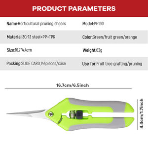 Kéo tỉa cành 6.5 inch, siêu bén, kéo cắt tỉa hoa, cành cây, kéo làm vườn bằng thép không gỉ - Product Image 3