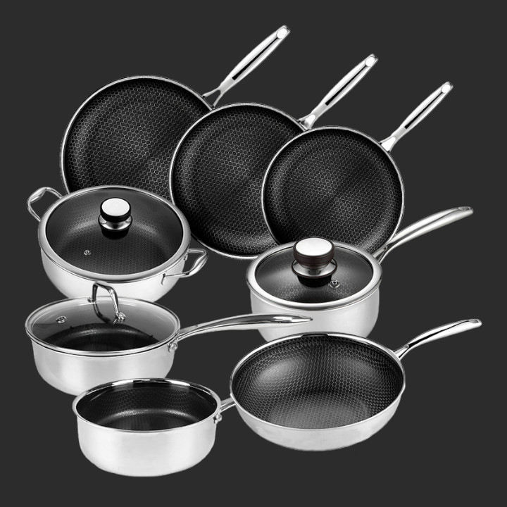 Stainless Steel Round Bottom Saucepans Durable Efficient