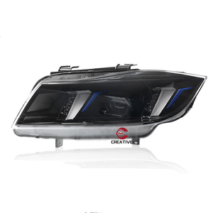 Faro Delantero para <span class=keywords><strong>BMW</strong></span> Serie 5 <span class=keywords><strong>E60</strong></span> 2005-2012, Conjunto de Faro Modificado con Lente LED de Doble Color para Luz Diurna - Product Image 1