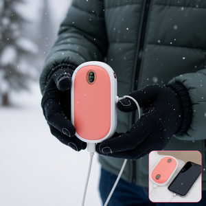 Chauffe-mains de poche réutilisable Ocoopa avec écran numérique, batterie externe USB 5000 mAh, source d'alimentation portable - Product Image 2