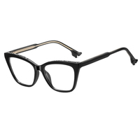 Monture de lunettes optiques Partagas Cat Eye TR90 CP avec branches à ressort et charnières à ressort, anti-lumière bleue, pour femmes