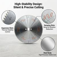 300mm 96T PCD Diamantsägeblatt für Melamin-MDF-Platten, Präzisionsschnitt, Industriequalität, keine Absplitterung, für Möbelfabriken