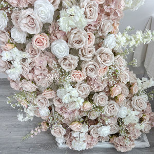 Arrangement floral de haute qualité, arche de mariage blanche de luxe, fleurs artificielles, arche de fleurs, décoration de centre de table de mariage - Product Image 4