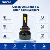 Proveedor de Faros LED de Alta Potencia, Bombilla de 180W 18000LM, Seis Tubos de Cobre, Ventilador de 10000 RPM, IP67, Fabricante SFIDA V30