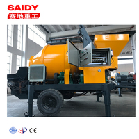 Mini mélangeur Portable pour béton Diesel, Machine à graver le béton, avec pompe, à vendre, 11 v