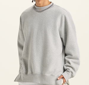 Sudaderas con Capucha Personalizadas de Cuello Redondo Extra Grandes para Hombre, Sudaderas de Algodón Grueso con Estampado, Sudaderas Unisex para Hombre - Product Image 3