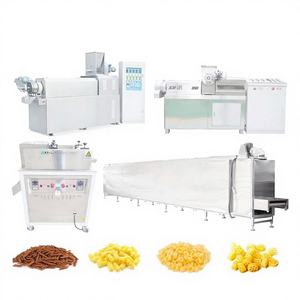 Machine de production de pâtes automatique SUNWARD en acier inoxydable, extrudeuse à vis simple, équipement de façonnage de fleurs à quatre pétales - Product Image 1