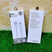 Câble de données USB Type-A vers Type-C 66W à charge rapide 6A, emballage neutre en carton portable pliable