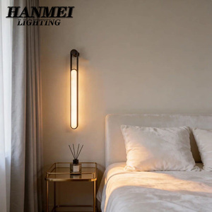 Modern Stainless Steel & Marble <b>Wall</b> <b>Sconce</b> With LED Light Source for Living Room Bedroom Home Office HM-YL-W761 Modern Design S - Product Image 5