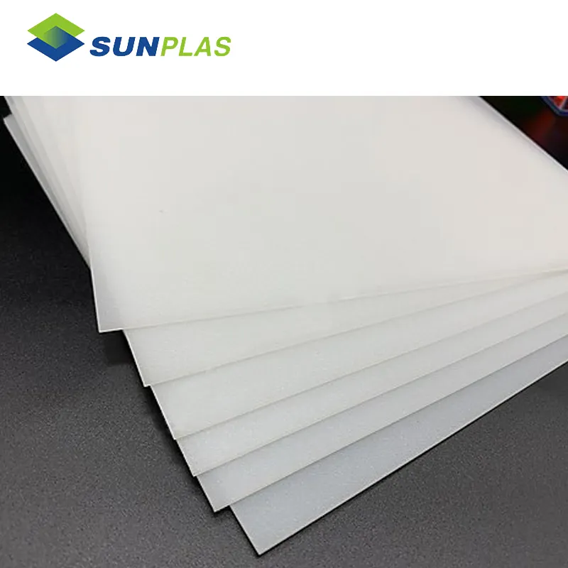 Sunplas foglio di plastica di sabbia con piastra diffusore PS/acrilico personalizzabile di vendita caldo