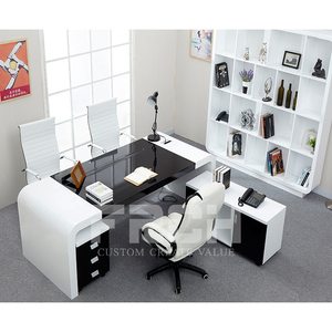 <span class=keywords><strong>Muebles</strong></span> <span class=keywords><strong>de</strong></span> <span class=keywords><strong>Oficina</strong></span> Modernos <span class=keywords><strong>de</strong></span> Lujo con Acabado Brillante, Escritorio Ejecutivo en Forma <span class=keywords><strong>de</strong></span> L, Mesas <span class=keywords><strong>de</strong></span> <span class=keywords><strong>Oficina</strong></span> Modernas <span class=keywords><strong>para</strong></span> CEO - Product Image 4