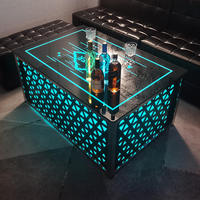 Coole Bar LED-Würfel-Tisch- und Sofa-Garnitur Nachtclub KTV Möbel Shisha-Lounge-Zentrum für Restaurants