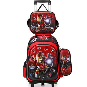 Cartoon Kinderen 16 Inch <span class=keywords><strong>3</strong></span> Stuks Set 3d School Trolley Tas Voor Kinderen School Rugzak Set Met <span class=keywords><strong>2</strong></span> Wielen Student Rugzak Met Kar - Product Image 2