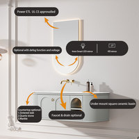 Nouvel arrivage Vanité de salle de bain modulaire personnalisée Design de mode Armoire de salle de bain flottante au prix de gros pour une utilisation en appartement