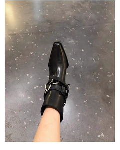 Nuovo arrivo Chic da donna formale Chelsea stivaletti a punta <span class=keywords><strong>con</strong></span> tacco 8cm in pelle pieno fiore fodera Sole in gomma - Product Image 6