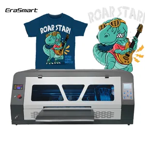 Impresora DTF Erasmart de tamaño A1 de 60cm con cabezal Dual XP600 para imprimir en rollo de película fabricante de máquinas de impresión de camisetas