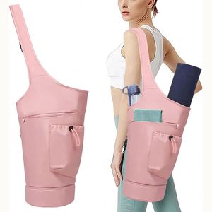 Custom Friendly Printed Logo <b>Beach</b> Towel Duffle Bag Shopping Bag Canvas Yoga <b>Mat</b> polyester Cloth Tote Bag With Pockets - Product Image 1