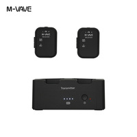Système de monitoring intra-auriculaire sans fil portable avec émetteur-récepteur, étui de charge, configuration un-à-deux, en plastique