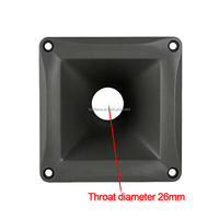 Accessoires professionnels pour cornet de tweeter 44 mm, coque en plastique pour haut-parleur DIY, 115 * 115 mm