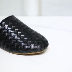 <span class=keywords><strong>Vania</strong></span>, mulas de cuero transpirables ligeras, tejidas a mano, verano, playa, invierno, primavera, Otoño, zapatos con punta estrecha, diseño superior de rafia - Product Image 3