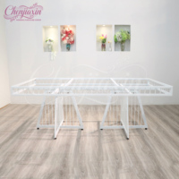 Nouvelles Tables et Chaises Rectangulaires Blanches à Double Base pour Salles de Mariage et Événements 2026 – Collection Moderne