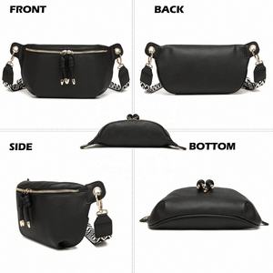 Unisex PU Leather Waist Bag With Zipper Closure Waterproof Candy <b>Small</b> Chest Fanny Pack Crossbody Sling Bag <b>Purse</b> for <b>Women</b> - Product Image 2