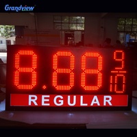 Panneau d'affichage LED pour station-service, éclairage de carburant, écran de prix LED extérieur