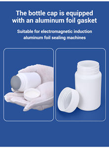 30มิลลิลิตรพลาสติกสีขาวสกรูฝาปิดมินิยาภาชนะขวดยา - Product Image 6