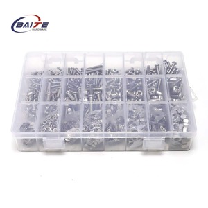 520Pcs M3-M8 S304 Thép Không Gỉ Allen Hình Lục Giác Ổ Cắm Cap Hex Vít <span class=keywords><strong>Bolt</strong></span> <span class=keywords><strong>Nut</strong></span> Máy Giặt Set Kit - Product Image 5