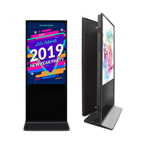 Kiosco LCD con Pantalla de 55 Pulgadas 4K, Doble Cara, IP65, Impresión de Logotipo, Bloqueo con Contraseña, Señalización Digital WiFi para Aeropuertos, Ascensores y Educación