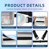 ZONYSUN sac de taille étanche Fanny Pack IPX8 sac étanche avec sangle élastique réglable pour courir la natation