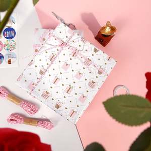 2025 nuevo producto lanzamiento moda Simple lindo 43*300CM papel de regalo rosa - Product Image 5