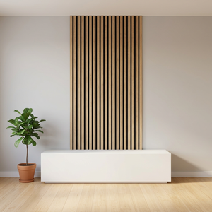 Panneaux acoustiques en bois imperméables WYC de conception graphique moderne, insonorisants pour salon, chambre, hôtel, NRC 90% - Product Image 4