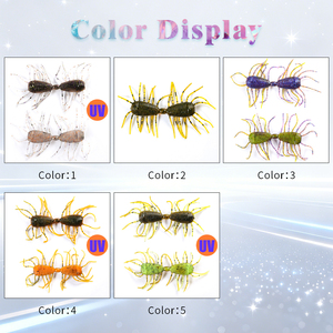 Señuelos de Pesca Artificiales Realistas de Plástico con Forma de Insecto, 3.5 Pulgadas, 8 Unidades por Bolsa, para Trucha, Perca y Otros Peces, Venta al Por Mayor - Product Image 2