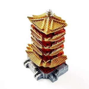 Aimants de réfrigérateur 3D LED en résine Art <span class=keywords><strong>D</strong></span>éco de haute qualité, Tour Jaune Grue, Souvenir touristique - Product Image 3