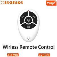 Staniot R01 Putih 4 Tombol Anti-Maling Sistem Alarm Keamanan Rumah Nirkabel Cerdas dengan Remote Kontrol Wi-Fi Tuya Smart Life App