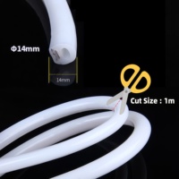 Vente flash : Ruban LED néon rond 220V 14mm, 270 degrés, étanche, en PVC, flexible, pour décoration extérieure