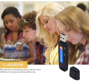 Enregistreur vocal numérique USB mini 2 en 1, stylo enregistreur rechargeable, lecteur de carte USB, enregistreur audio format <span class=keywords><strong>MP3</strong></span>, lecteur de carte USB PQ151 - Product Image 3