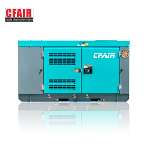Compresseur d'<span class=keywords><strong>air</strong></span> à vis diesel portable 185 CFM, 7 bars (101,5 PSI), refroidi par <span class=keywords><strong>air</strong></span>, pour <span class=keywords><strong>marteau</strong></span>-<span class=keywords><strong>piqueur</strong></span>, construction, homologué EPA CE, CFAIR - Product Image 3