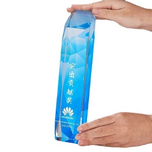 Escudos de Cristal Impresos con UV Coloridos en Oferta, Trofeo de Cristal K9 Grabado Personalizado, Premio Empresarial - Product Image 5
