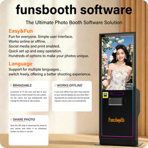 Kiosque de paiement tout-en-un avec autocollants de <span class=keywords><strong>dessin</strong></span> IA, miroir esthétique pliable, logiciel de génération IA, machine robotisée, photomaton IA - Product Image 4