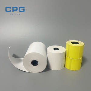 Papier thermique haute luminosité 80x80mm 48gsm 55gsm pour terminal de carte de crédit et reçus de point de vente, vente en gros d'usine, personnalisable - Product Image 1