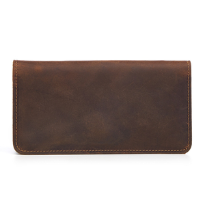 Portafogli Lunghi Vintage da <span class=keywords><strong>Uomo</strong></span> in Vera Pelle, Porta Carte Solido con Portamonete, Accessorio Elegante da <span class=keywords><strong>Uomo</strong></span> - Product Image 2