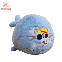 Boneka Paus Anime Grosir Bordir Tengkorak Bajak Laut, Boneka Hewan Isi Dakron, Bantal Sofa, Koleksi Penggemar Anime, Suvenir, Hadiah Grosir