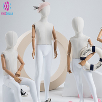 Mannequins Enfants Corps Entier à Vendre, Modèles Garçons et Filles pour Présentation de Vêtements avec Mains en Bois