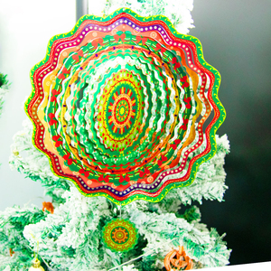 Nuevo Molinillo de Viento Metálico para Navidad, Adorno de Jardín, Molinillo de Viento 3D Grande - Product Image 4