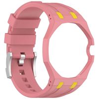 Praktisches, komfortables, wasserdichtes, schweißfestes, verstellbares Silikon-Ersatzarmband für Swatch Royal Pop Uhrenarmband