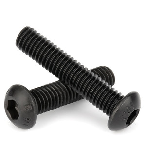 Tornillos de Cabeza de Botón con Hexágono Interno de Acero Inoxidable M2.5 M3 M4 M5 M6, Acabado Óxido Negro, Estándar ISO - Product Image 3
