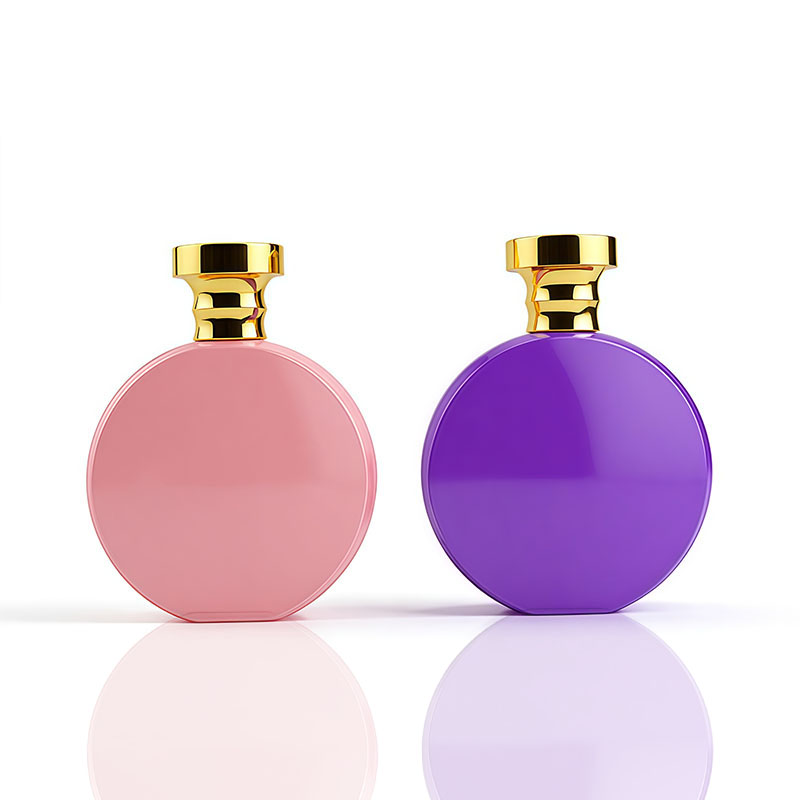 perfume bottle round flat